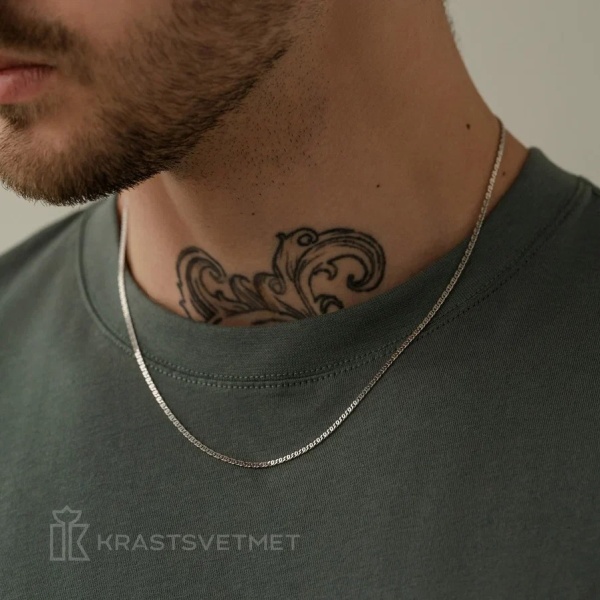 Цепь из серебра 925, плетение «Птичий глаз»